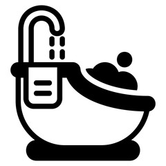  Bathub, glyph icon