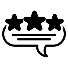  Testimonial, glyph icon