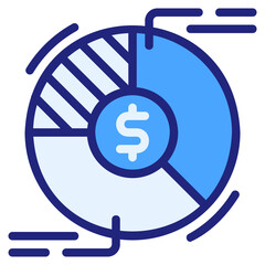  Statistics, blue icon