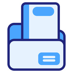 Obraz premium File, blue icon