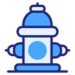  Hydrant , blue icon