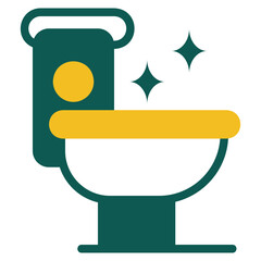  Toilet , duotone icon