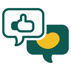 Obraz premium Feedback, duotone icon