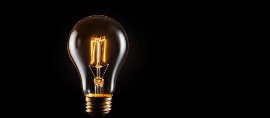Creative light bulb isolated on solid background. Generative AI