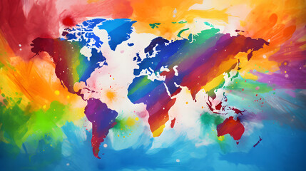 world map LGBTQ+