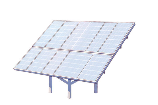 a Solar panel. isolated object, transparent background