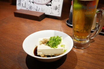 お通しとビール