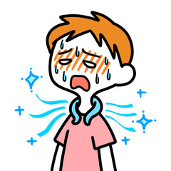 クールリングを使う男性