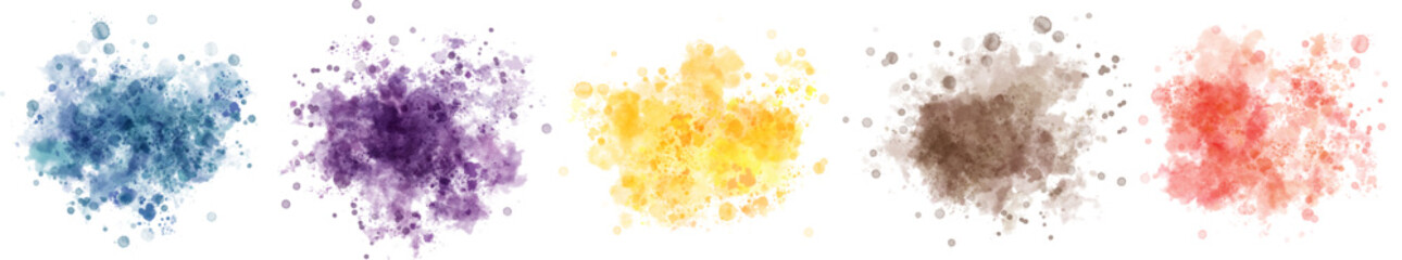 watercolor vector stains; background for texts