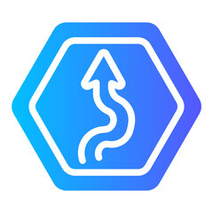 highway Gradient icon
