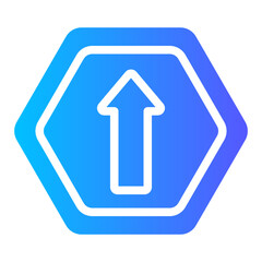 one way Gradient icon