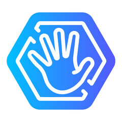 Obraz premium stop Gradient icon