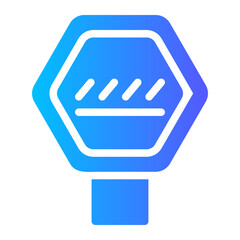 zebra crossing Gradient icon