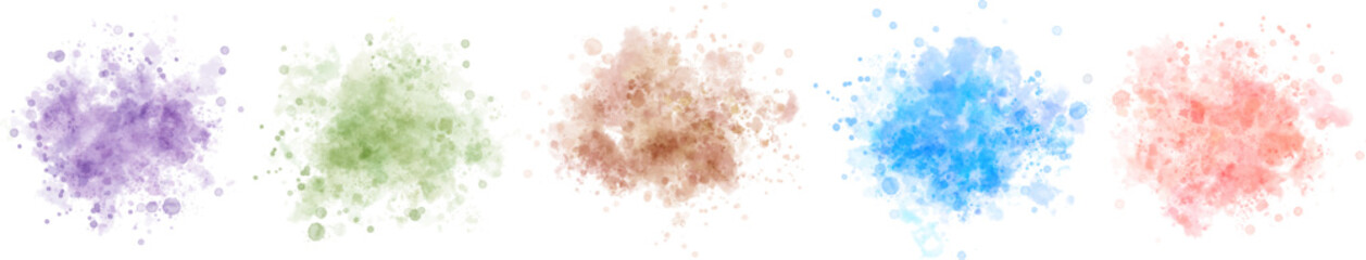 watercolor vector stains; background for texts