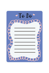 Valentine's Day Planner Sticker Illustration. Weekly planner with cute illustration terracotta theme graphic for journaling, sticker, and scrapbook.