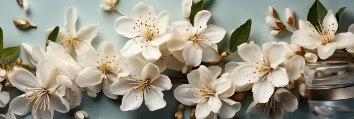 Foto op Canvas white magnolia flowers © nadunprabodana