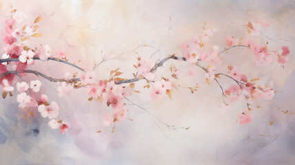cherry blossom sakura background generative ai