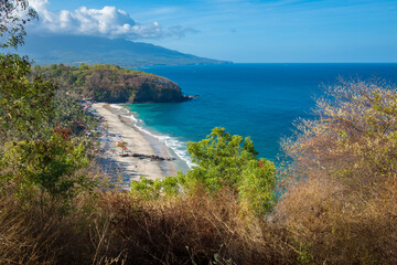 Fototapeta premium White Sand Beach on Bali island in Indonesia