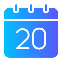 calendar gradient icon