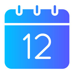 calendar gradient icon