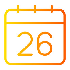 calendar gradient icon