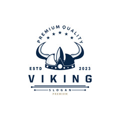 Viking logo, Vector illustration of Viking God, Simple Barbarian Sparta Inspiration Design, Templet Illustration