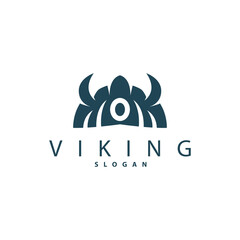 Viking logo, Vector illustration of Viking God, Simple Barbarian Sparta Inspiration Design, Templet Illustration