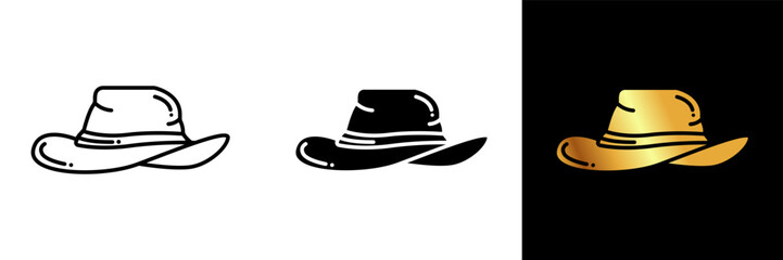 The Cowboy Hat Icon depicts a classic western-style hat, evoking the spirit of the Wild West and cowboy culture.