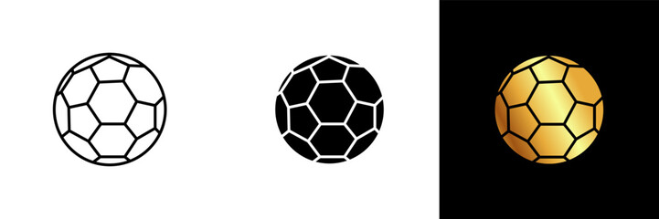 Naklejka premium The Football Icon depicts a classic football, representing the passion for the sport, teamwork, and competitive spirit. It symbolizes the thrill of the game and the joy of playing together.