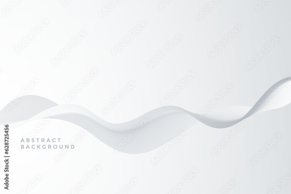 Sticker fluid style minimal and soft grey backdrop for presentation