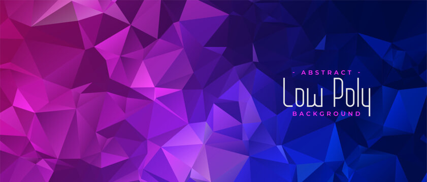 glossy low poly pattern background for modern presentation