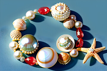 shells and pearls