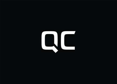 QC letter logo design and monogram logo design