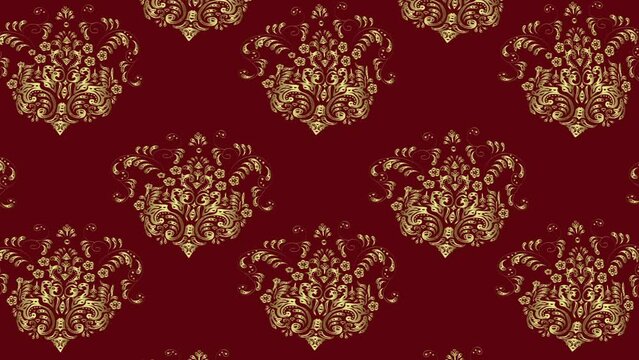 Motion footage background with colorful elements. Flowers. Vintage. Flag style.