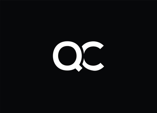QC letter logo design and monogram logo design