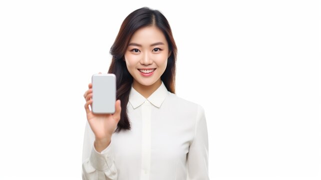 woman holding a mobile phone