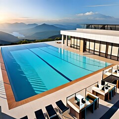 swimming pool in the hotel