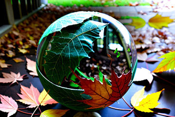 leaf leaves ball