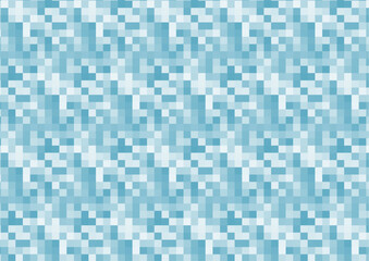 四角形のモザイク背景テクスチャ／水色