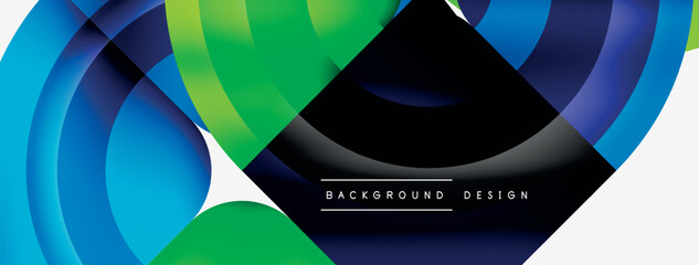 Obraz premium Circle abstract background. Wallpaper, banner, background, landing page, wall art, invitation, print, poster