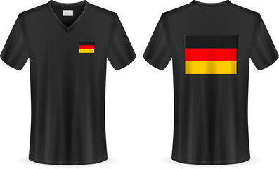 T-shirt with Germany flag