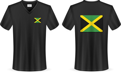 T-shirt with Jamaica flag