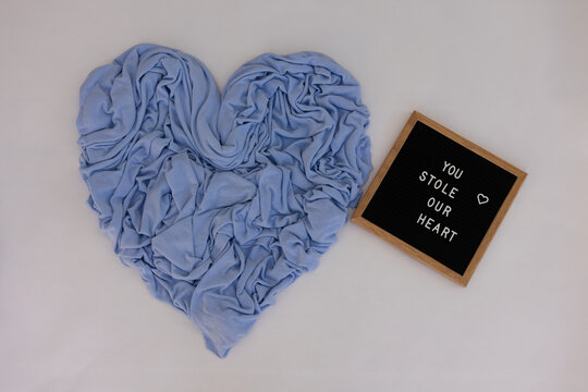 digital images blue heart, for photos newborn and babies