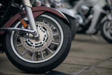 A close-up of the most interesting details and attributes of motorcycles.