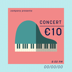Digital png illustration of concert text on transparent background