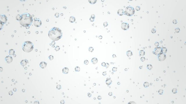 4K 3d air bubbles in water rising up to surface on background. bubbles floating under transparent water bubbles in aquarium. Ocean, Air, Water, Sea, Aqua, Bath Soap, Liquid, Drops, Drink,
