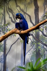 blue winged macaw © Tom