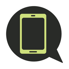 Icon contact illustration phone with tablet