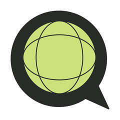 Icon contact illustration tennis ball icon