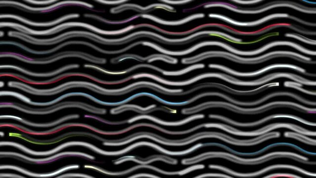 ブラックサマー、波模様の背景動画２２